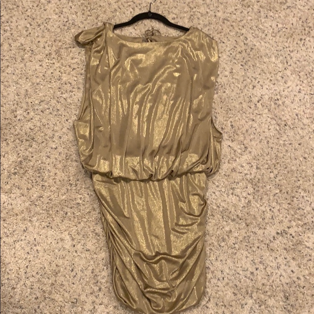 Gold dress